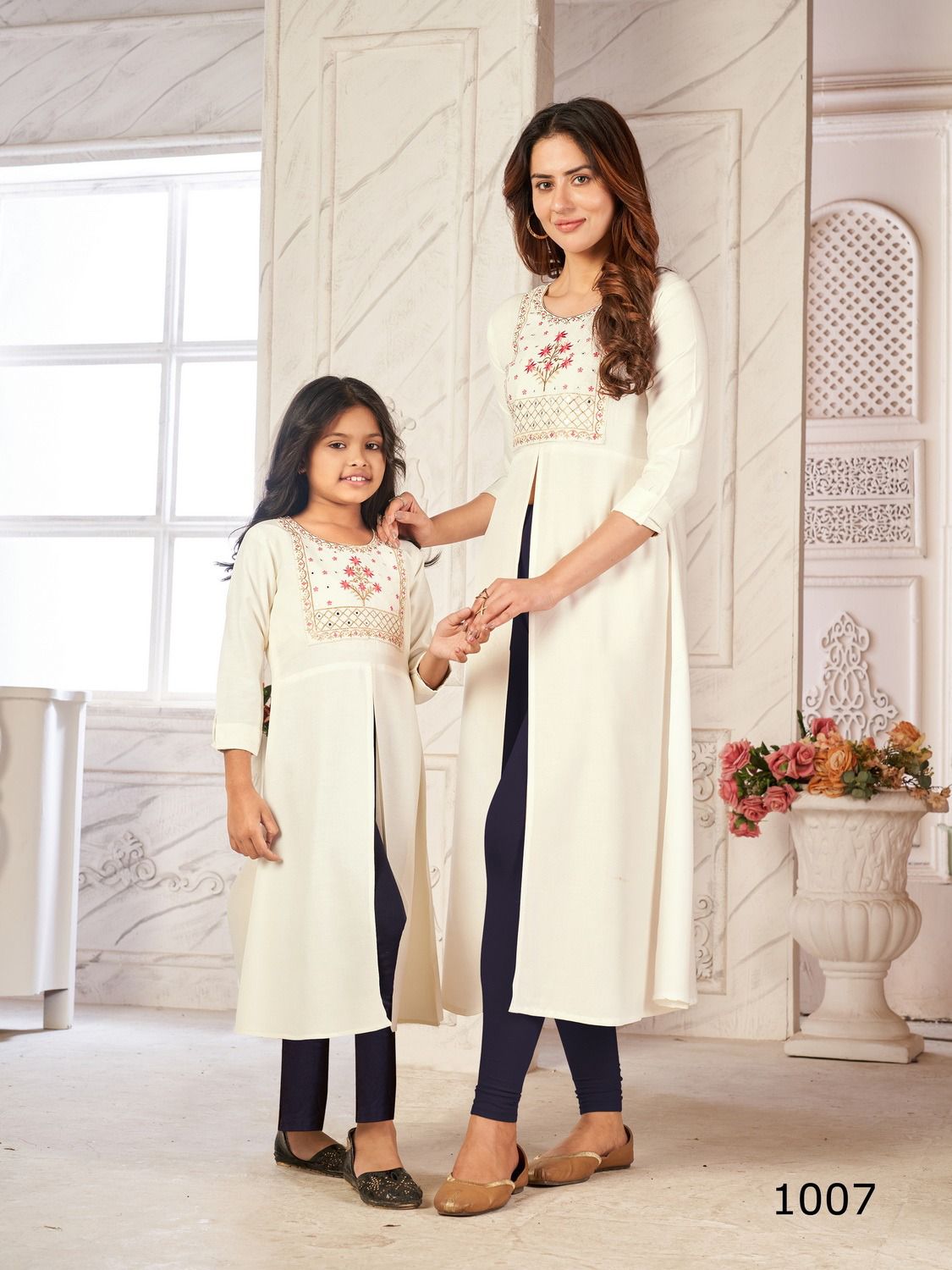 Blue Hills Emotion Mother Daughter Combo Wholesale Kurtis